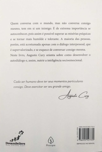 Livro Físico Augusto Cury Autocontrole Principis
