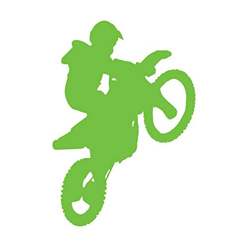 Pegatina De Vinilo Motocross Wheely Dirtbike Calidad Pr...