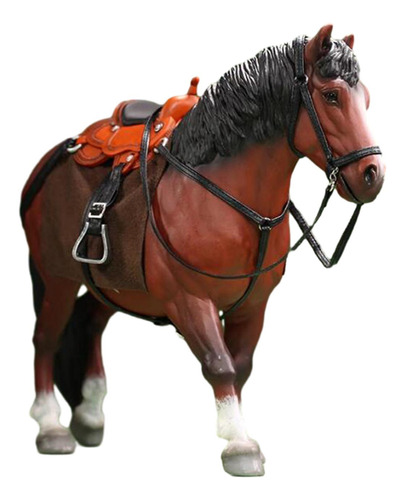 Modelo De Caballo A Escala 1/12, Coleccionable, Marrón