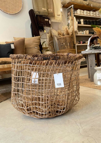 Imagen 3 de 3 de Canasto Rattan Mediano Deco Diseño Pura Home