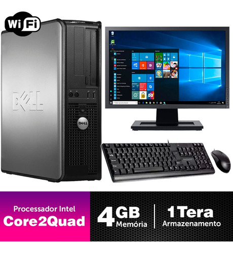 Computador Usado Dell Optiplex Int C2quad 4gb Ddr3 1tb Mn19w