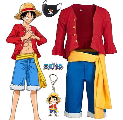 Disfraz De Cosplay De Anime One Piece Monkey D. Luffy, 5 Pie