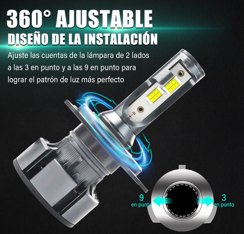 Focos Led Para Nissan Tsuru 1998-2017 De 30mil Lumenes