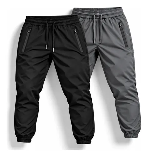 Kit 2 Calça Academia Poliamida Elastano Jogger Masculina Preto - Cin