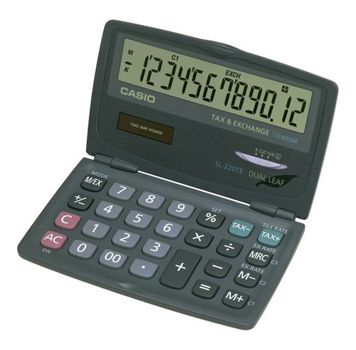Calculadora Plegable Casio Sl-220 Te 12 Digitos Original Nue