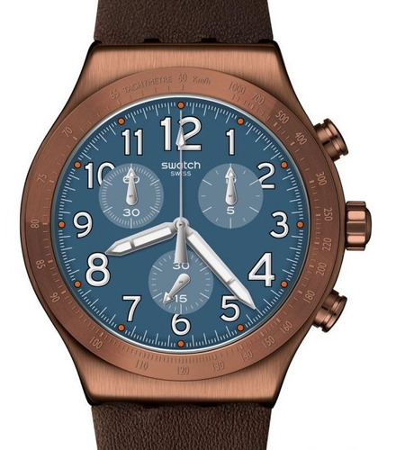 Reloj Swatch Hombre Yvc100 Back To Copper Agente Oficial
