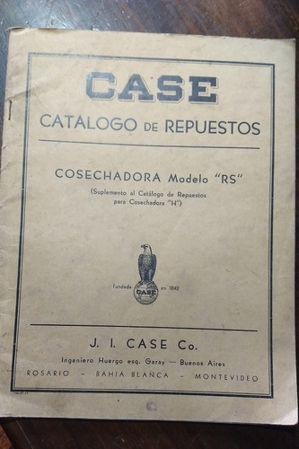  Catalogo Antiguo Cosechadora Case Rs En Castellano  