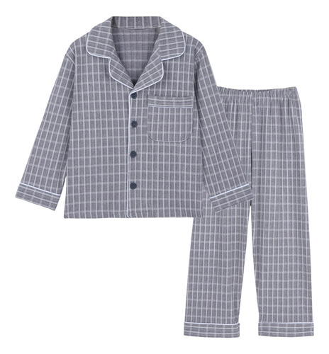 Pack De 2 Pijamas Unisex Niños Cómodos Y Cálidos Manga Larga