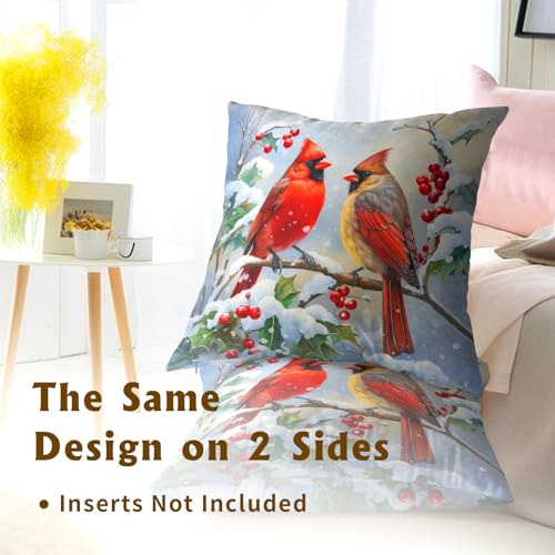 Juego De 2 Fundas De Almohada Invierno 45 X 45 Cm