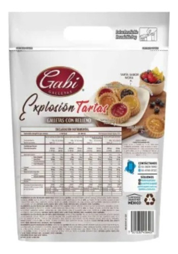 Galletas Gabi Explosion Tartas Con Relleno 1.027 Kg