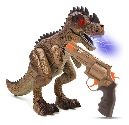 Greenbo Dinosaur Toys Jurassic T Rex Battle Attack Shooting.