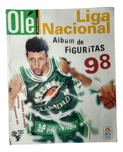 Album Figuritas Olé Liga Nacional - Muy Bueno - Está Manu! (Usado)