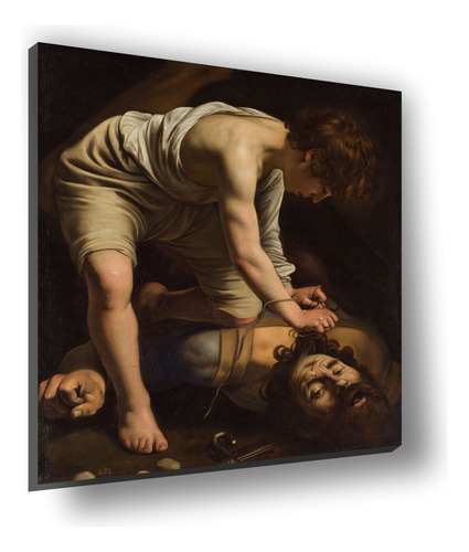 Cuadro Canvas Bastidor Caravaggio David Y Goliat 100x82