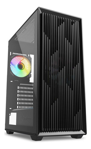 Gabinete Gamer Sharkoon Vk2 Rgb Cristal Templado Atx Usb 3.0 Color Negro