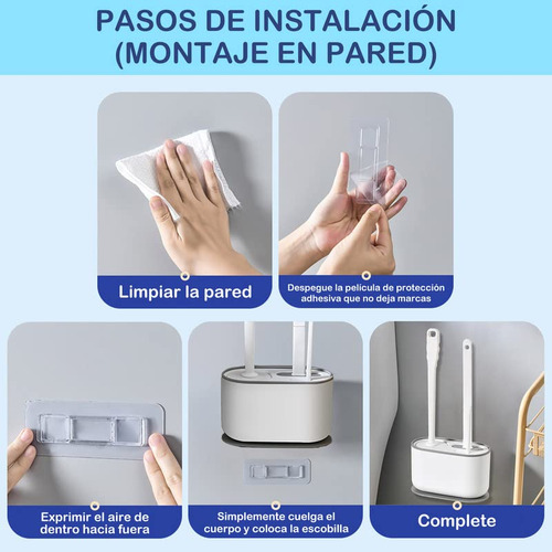 Juego De Cepillo Y Soporte For Inodoro 3 En 1