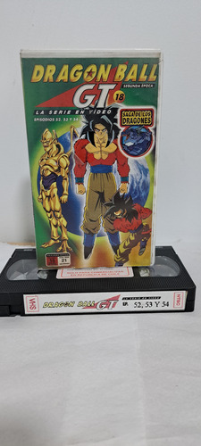 Vhs Dragon Ball Gt 18 Segunda Época Episodios (Usado)