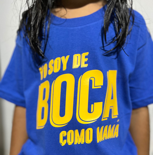 Remera Boca Juniors Niño - Pasión Bostera Indumentaria
