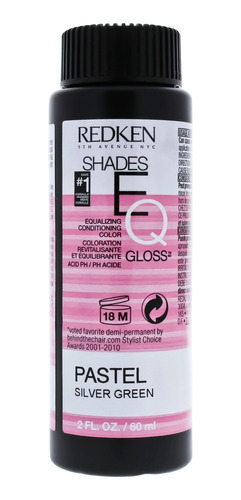Shades Eq Color Gloss Pastel Silver Green De Redken
