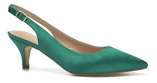 Comeshun Zapatos Para Mujer Slingback Kitten Tacones Cerrado