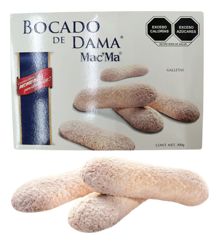 Galleta Bocado De Dama 2 Cajas De 300 G C/u Mac Ma AzĂșcar E