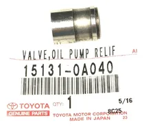Comprar Válvula De Alivio Bomba De Aceite Toyota Corolla 2zrfe