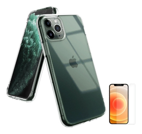 Para iPhone 11 / Pro / Max - Case Ringke Fusion + Vidrio