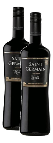 2 Vinho Reservado Saint Germain Merlot Tinto Meio Seco 750ml
