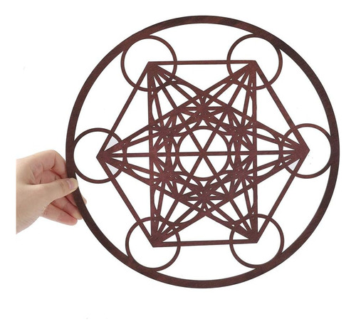 Rejilla De Cristal De Cubo De Metatron De 11,5 Pulgadas...