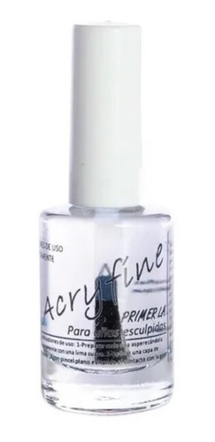 Primer Acryfine Con Pincel / Esmaltado Semi Perm/ Manicuria 