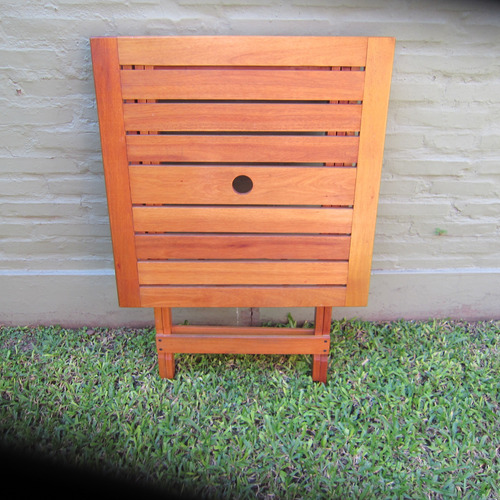 Mesa De Madera Plegable Jardin-bar-balcon-excelente Estado Madera (Usado)