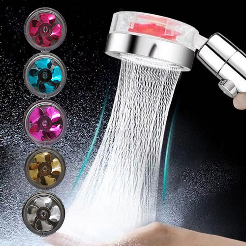 Ducha de alta presión con rotación de 360º con hélice de color amarillo