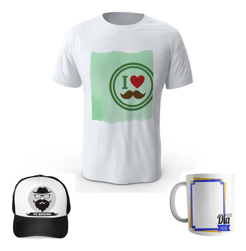 Combo Camiseta Mas Gorra Mas Mug Dia Del Padre R10