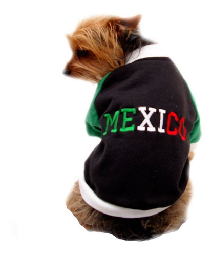 Chamarra Negra México Pet Pals Perro Talla 1 Mundial Futbol