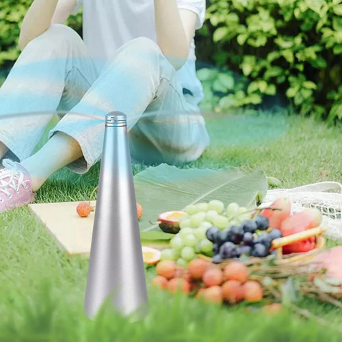 A Protector De Comida Portátil Mosca Usb Plata Ventilador