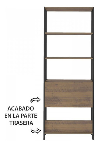 Kit Armário Para Escritório Alto 2 Portas E Estante 4