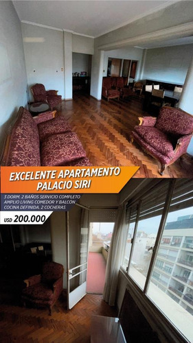 Imagen 19 de 20 de Apartamento - Centro (montevideo) - 3 Dormitorios Servicio Completo - 2 Baños - Cocina Definida A Gas Por Cañería.- Palacio Siri U$s 200.000
