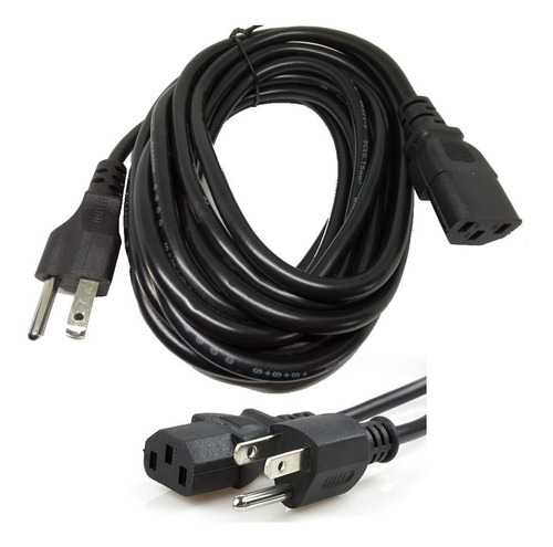 Cable Poder 3x16 Awg Grueso De 5 Metros Para Pc  Y Equipos