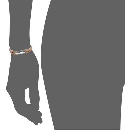 Brazalete De 2 Hebras De Cuero Genuino Trenzado Edforce Con