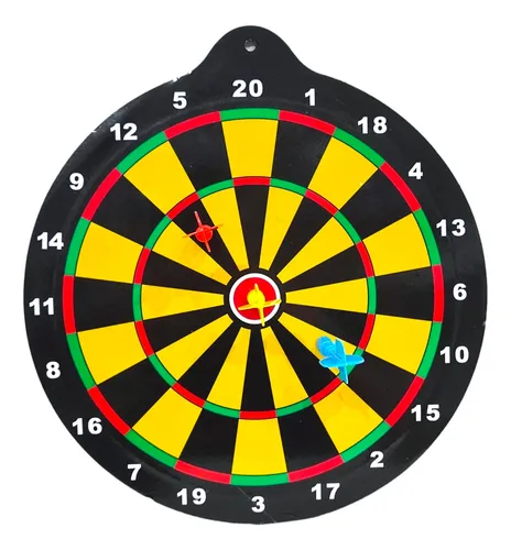 Tablero Tiro Al Blanco Con 3 Dardos Imantados Dartgame