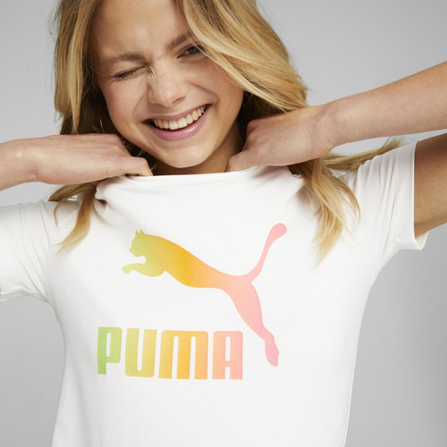 Imagen 7 de 8 de Polera Algodón Puma Summer Squeeze Slim Graphic Blanco Mujer