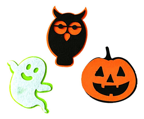 3pcs / Set Tela De Halloween Fantasma Calabaza Letrero