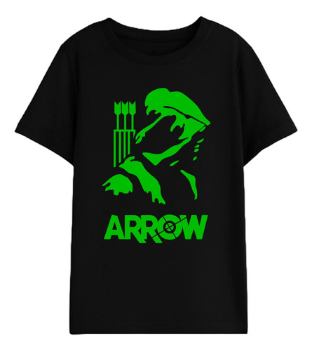 Camiseta Infantil Arrow Arqueiro Verde