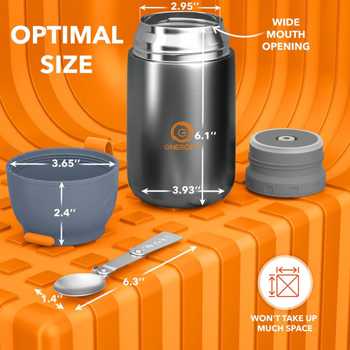 Frascos Aislantes Para Alimentos Energify 1e-27m4-ui2l Gris
