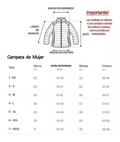 Campera Puffer Rusty Shark Mujer Importada - Potenza Shop
