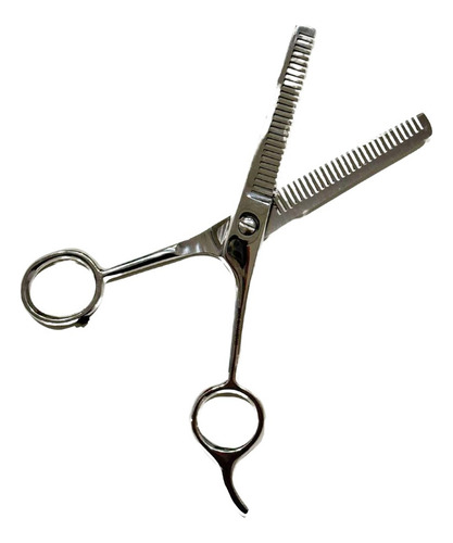Tijera Entresacar Ed Peluqueria Acero Inoxidable 6.0 Color Plateado