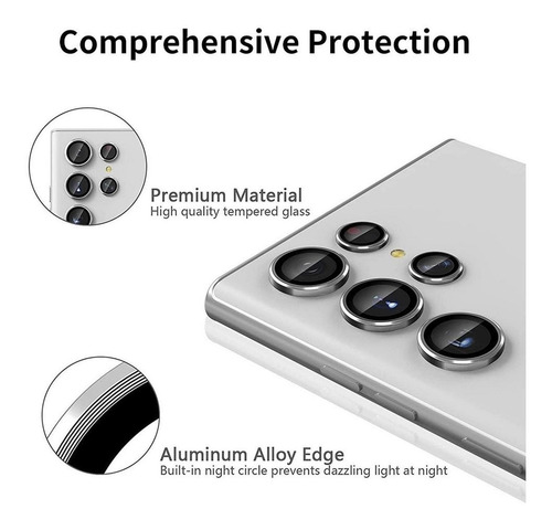 Imagen 5 de 8 de Samsung Galaxy S23 Ultra Lámina Protectora Cámara Y Borde
