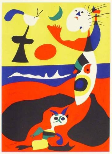 Litografía Original De Joan Miro L'ete (1938) 