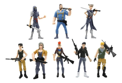 Fortnite Save The World Battle Royal Set X 8 Figuras Unicas 