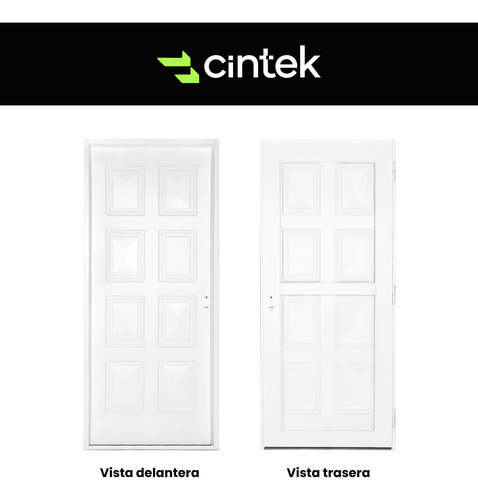 Puerta De Frentes Casa Inyectada 80x200 Barral Inoxidable