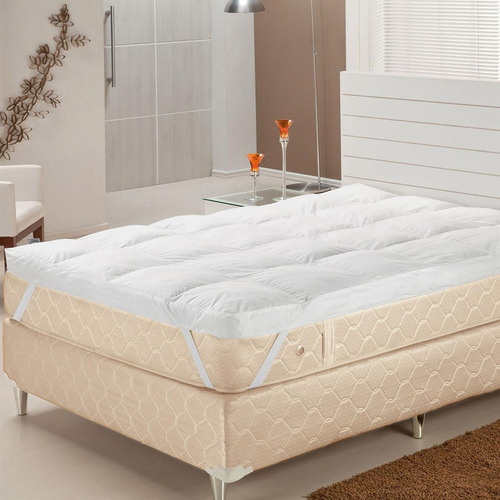 Pillow Top Plumasul Fibras Siliconizadas King Antíacaro